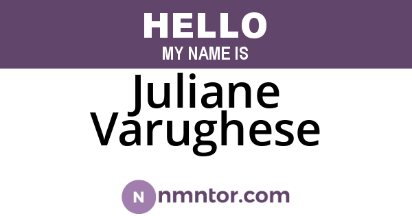 Juliane Varughese