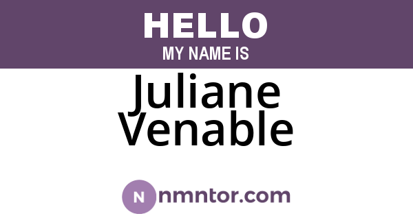 Juliane Venable