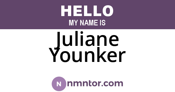 Juliane Younker