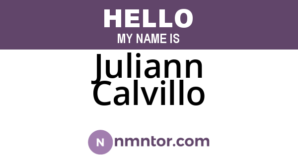 Juliann Calvillo