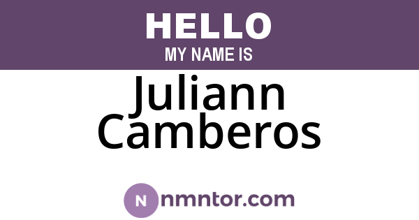 Juliann Camberos
