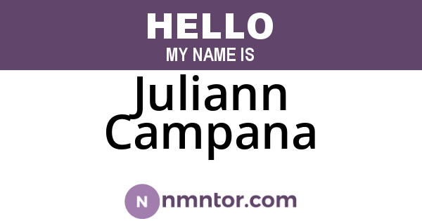 Juliann Campana