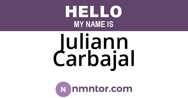 Juliann Carbajal