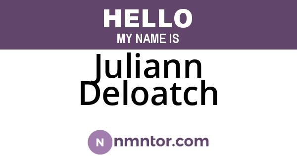 Juliann Deloatch