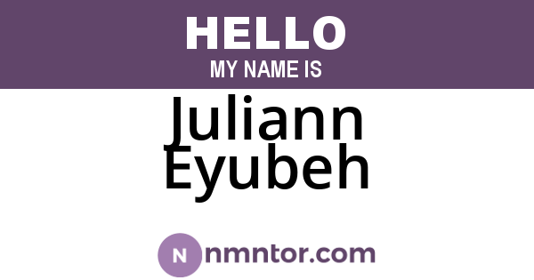 Juliann Eyubeh