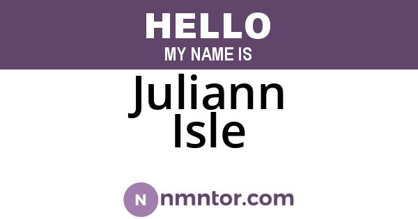 Juliann Isle