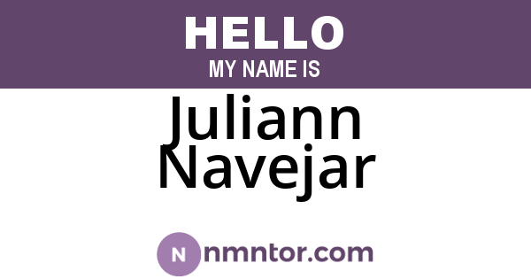Juliann Navejar