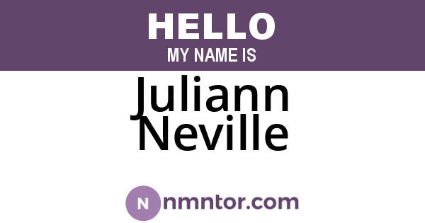 Juliann Neville