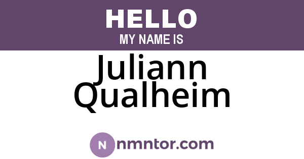Juliann Qualheim