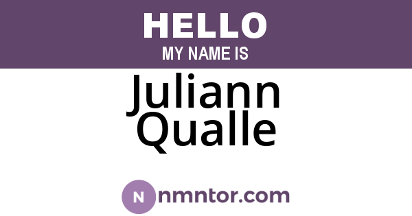 Juliann Qualle