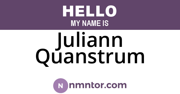 Juliann Quanstrum