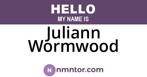Juliann Wormwood