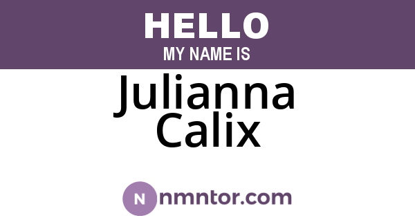 Julianna Calix