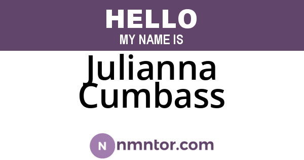 Julianna Cumbass