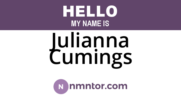 Julianna Cumings
