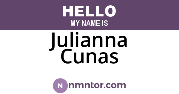 Julianna Cunas