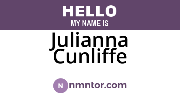 Julianna Cunliffe