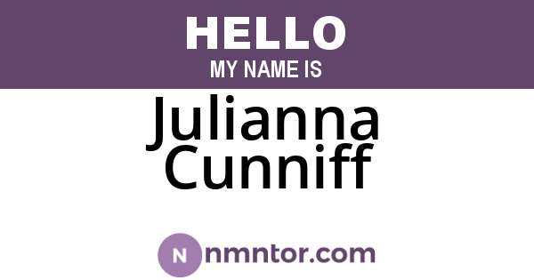 Julianna Cunniff