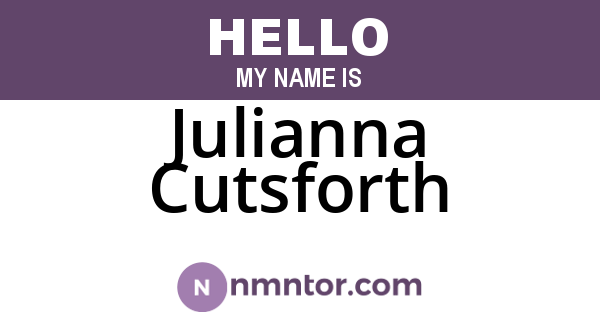 Julianna Cutsforth