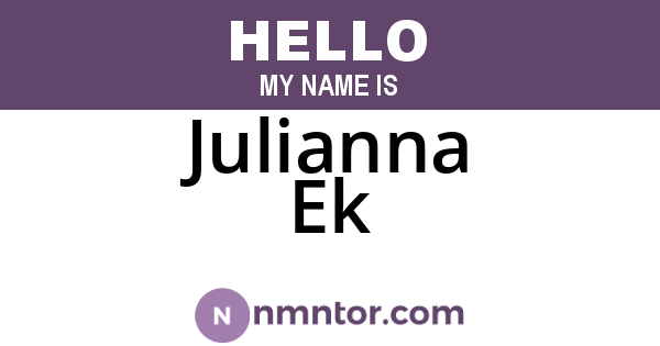 Julianna Ek