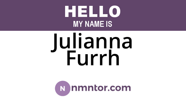 Julianna Furrh