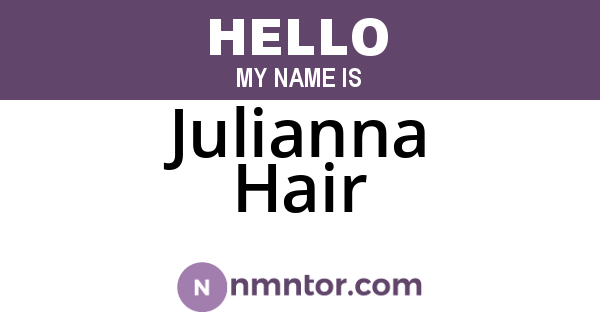 Julianna Hair