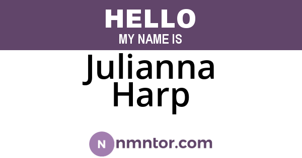 Julianna Harp