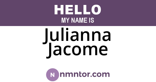 Julianna Jacome