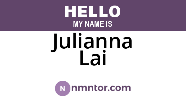 Julianna Lai