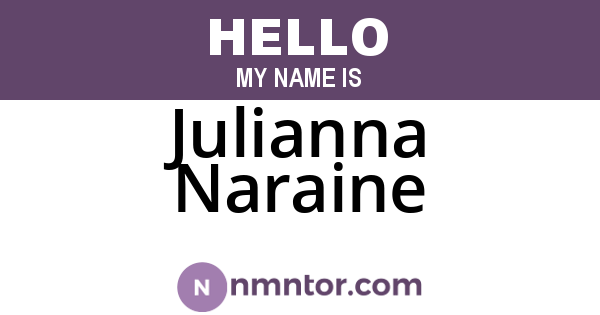 Julianna Naraine