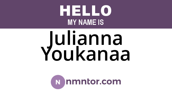Julianna Youkanaa