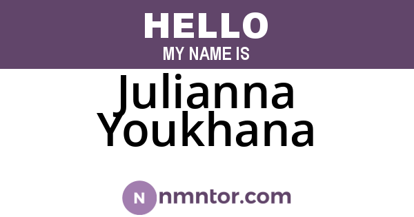Julianna Youkhana