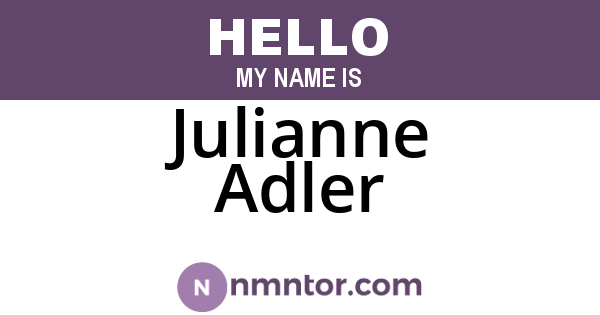 Julianne Adler