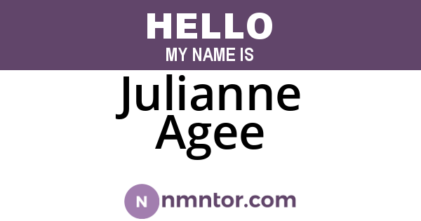 Julianne Agee