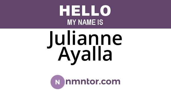 Julianne Ayalla