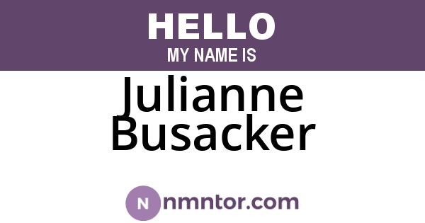 Julianne Busacker