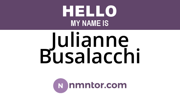 Julianne Busalacchi