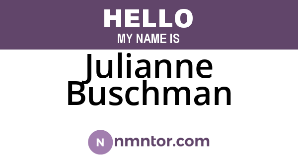 Julianne Buschman