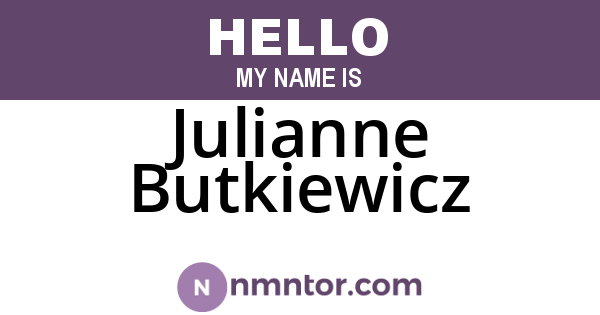 Julianne Butkiewicz
