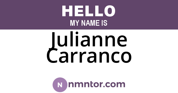 Julianne Carranco