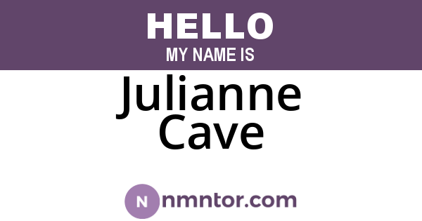 Julianne Cave