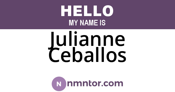 Julianne Ceballos