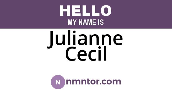 Julianne Cecil