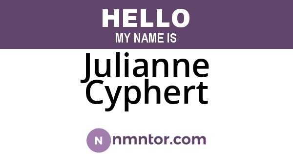 Julianne Cyphert