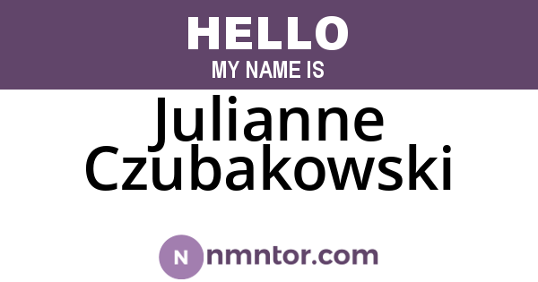 Julianne Czubakowski