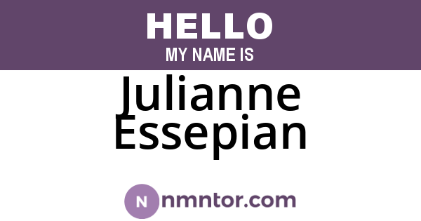 Julianne Essepian