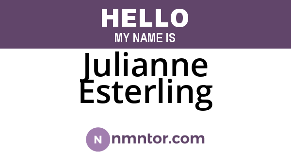 Julianne Esterling