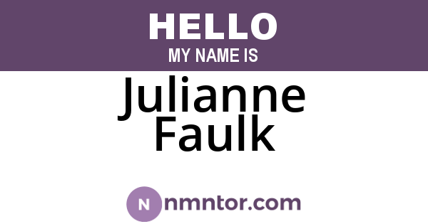 Julianne Faulk