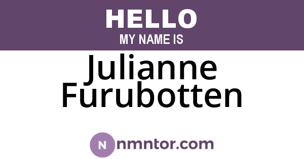 Julianne Furubotten