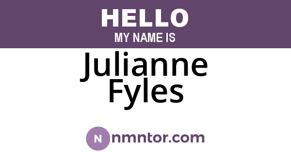 Julianne Fyles
